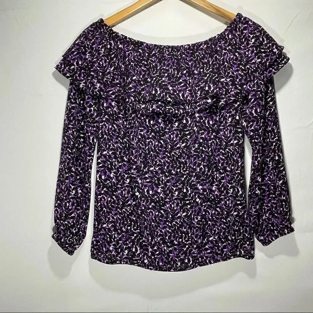 MICHAEL Michael Kors Purple Off The Shoulder